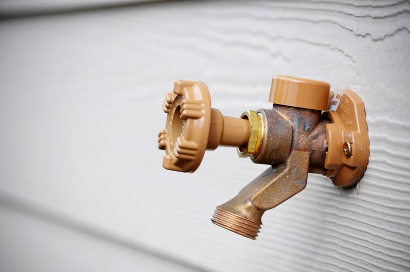Outdoor Spigot Installation in Garden